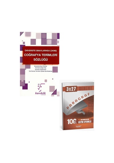 2027 Karekök 2027 Coğrafya Terimleri Sözlüğü+anla Kazan Paragraf Deneme