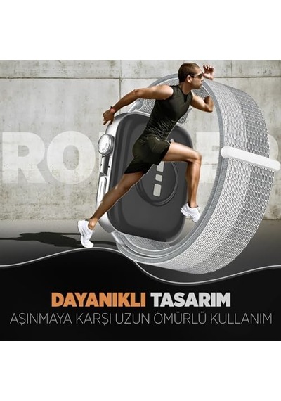 Watch Fit 4/fit 4 Pro/fit 3 İle Uyumlu Hasırlı Kumaş Kordon Terleme Yapmayan Cildi Tahriş Etmeyen Nefes Alabilir Yapılı Cırt Cırtlı Deformasyona Dayanıklı Rahat Kayış