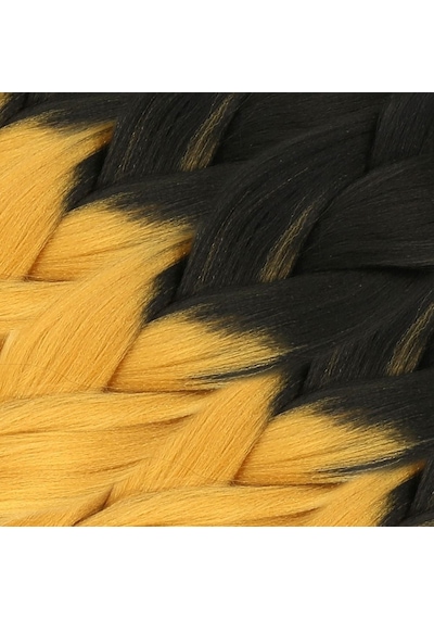 Afrika Örgülük Sentetik Ombreli 100 Gr. / Siyah / Gold Sarı - Zmff-462948 Çok Renkli