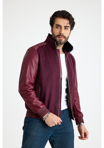 Franko Armondi Klasik Erkek Deri Ceket E49-kd-2916 Bordo