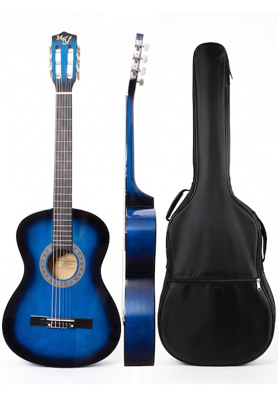 Manuel Raymond 10-13 Yaş Solak Gitar, Çocuk Gitarı, Klasik Gitar Mrc275lh Bls Mavi 3/4-7/8