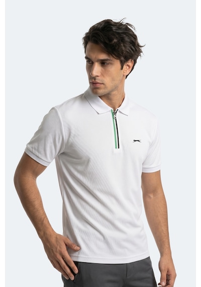 Slazenger Kenshın Erkek Polo Yaka Beyaz Tişört