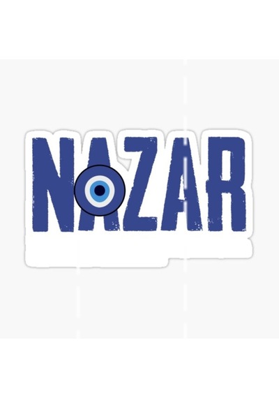 Nazar Sticker Yapıştırma Etiket Leptop Araba Cam Md25 18Cm