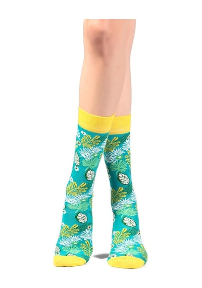 Ozzy Socks Lime Desenli Çorap Çok Renkli