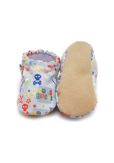 Boys Rock Kaydırmaz Taban Bebek Yazlık Patik Mavi , Ev Botu Terliği Kreş Ayakkabısı Panduf F-824 Mavi