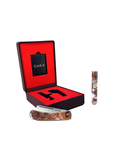 Caka Origin Origin - Bıçak Çakmak Seti - Kızıl Kahverengi