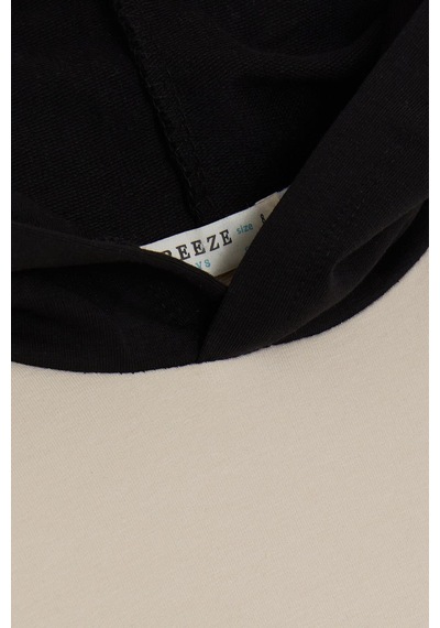Breeze Erkek Çocuk Get Yazılı Sweatshirt-15360 Bej