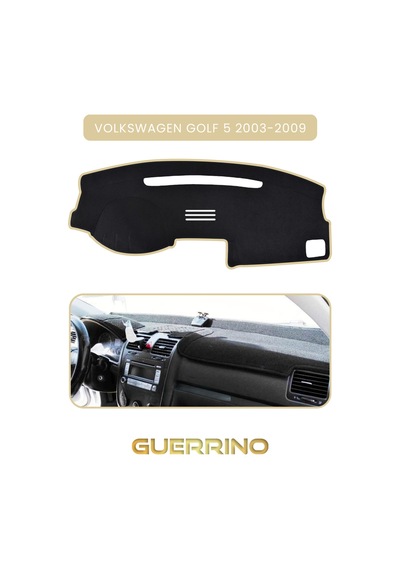 Volkswagen Golf 5 2003-2009 Torpido Koruma Halısı Bej Kenar