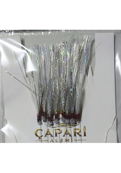 Çapari Alemi Palamut Çaparisi 8 İğneli Full Glow Beyaz Palamut-yazılı-kuzu
