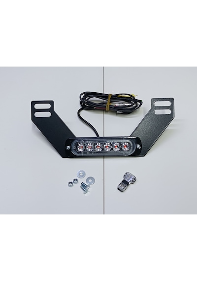 Mikron Devre M6 - Plakalık Altı 18 Modlu Led Lamba Metal Braketli Kolay Bağlantı Konnektörlü F1 Stop Çakar Seçenekler