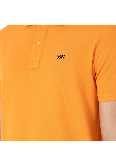 U.S. Polo Assn. Erkek Regular Fit Polo Yaka Basic T-shirt Turuncu