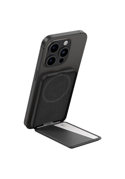 Amazingthing Glamour Link Fonksiyonel Çok Yönlü Grip Standlı Magnetik Kartlık Siyah