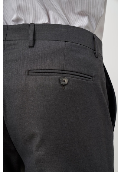 İmza Koyu Antrasit Düz Bez Ayağı Slim Fit Classic Pantolon 1003245152 Koyu Antrasit