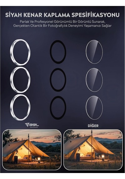Xiaomi 14t İle Uyumlu Kamera Lens Koruyucu Alüminyum Alaşım Çerçeveli Telefon Lensi Temperli Cam Koruma Gümüş