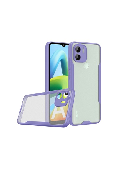 Redmi A1 Kılıf Kamera Korumalı Ultra İnce Buzlu Mat Renkli Silikon Kapak Parfe