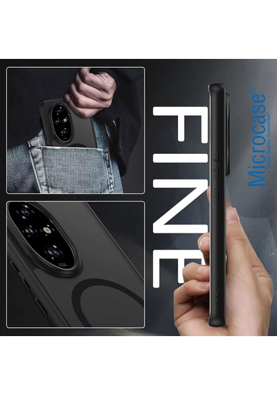 Microcase Honor 200 Pro Magsafe Uyumlu Mat Yüzey Kılıf Al4967 Siyah