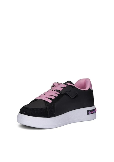 Zacoz Pop Star Kız Çocuk Aksesuarlı Günlük Sneaker Ayakkabı Siyah Pemnbe