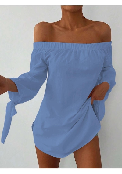 Aqe Fashion Kadın Madonna Yaka Kol Detaylı Bebe Mavisi Bluz Bebe Mavisi Aqe Fashion Kadın Madonna Yaka Kol Detaylı Bebe Mavisi Bluz Bebe Mavisi