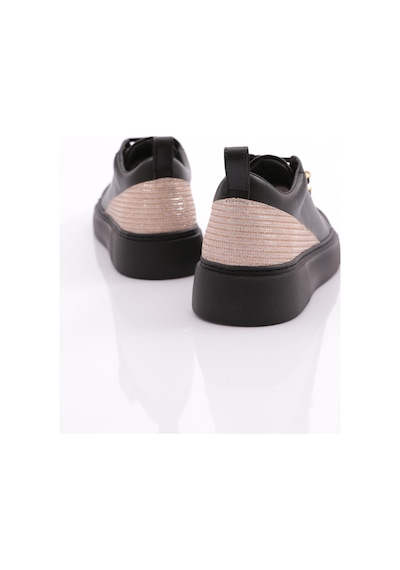 Dgn Es863 Kadin Kalin Renkli Kristal Taşli Sneakers Ayakkabi ES863-2007-R123499 Siyah