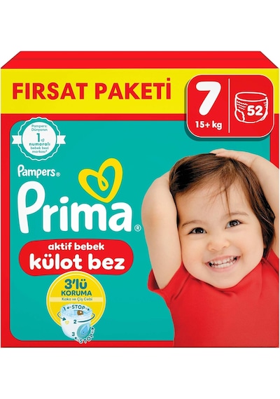 Külot Bebek Bezi 7 Beden 52 Adet Fırsat Paketi
