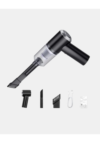 Hubrendy Kargo Mini Şarjlı Araç Süpürgesi 120w Güçlü Motor, 5500pa Vakum Emiş, Yıkanabilir Filtre