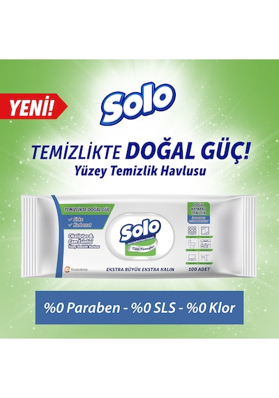 Solo Okaliptus Çam Esintisi Yüzey Temizlik Havlusu 3'lü