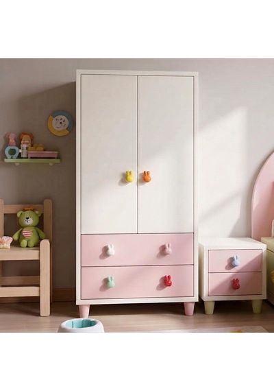 Modern Tavşan Kulp Bebek Çocuk Genç Odası Çekmece Dolap Mobilya Kulpu Beyaz