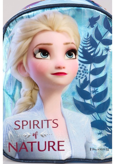 Dekomus İle Tek Bölmeli Küçük Boy 32 Cm Elsa Frozen Anaokul Çantası Açık Gri