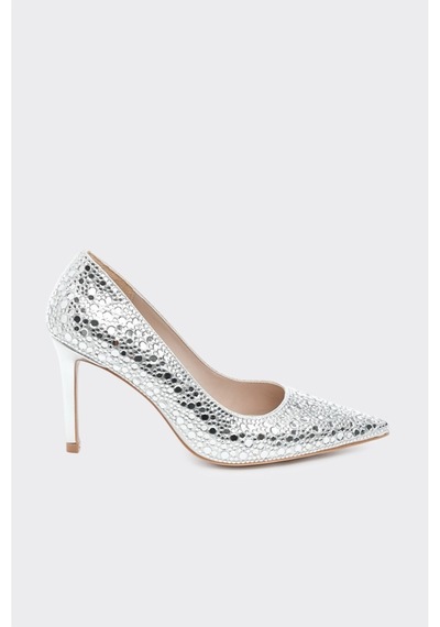 Derinet İnce Topuk Kadın Stiletto Lame Lame