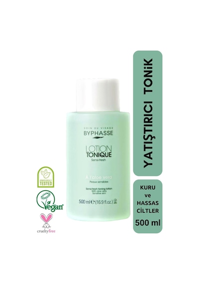 Byphasse Kuru ve Hassas Ciltler için Yatıştırıcı Tonik 500 ML