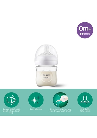 Doğal Tepkili Natural Response Cam Biberon 120 Ml 0+ Ay