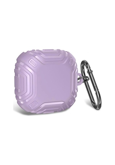 Caseonn Galaxy Buds 2 - Buds 2 Pro Kılıf Darbe Emici Silikon Lila