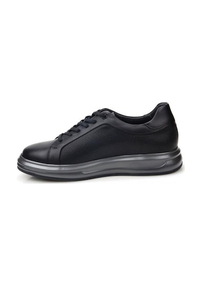 Pisagor Ps-1766 Erkek Hakiki Deri Sneakers & Spor Ayakkabı Siyah