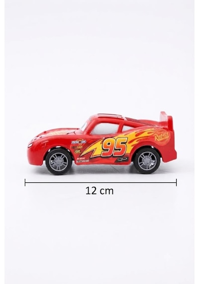 Şimşek Mcqueen Metal Yarış Arabası 12 Cm Boyutunda Eğlenceli Koleksiyonluk Araba Kırmızı