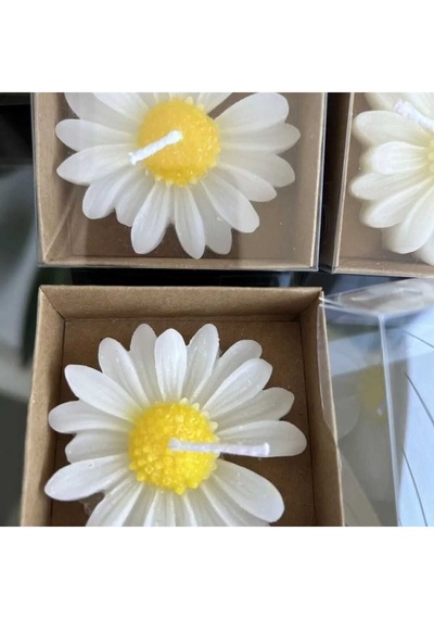 Bernami Mumluk Şamdanpinterest 30adet Papatya Mum Hediyelik Nişan, Nikah, Söz, Doğumgünü, Doğum Diğer