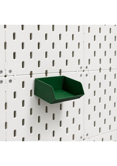 Pegboard Duvar Düzenleyici Organizer Seti Kalemlik, Çok Amaçlı Kutu, Mini Raf Ve Askılık Modüllü Modüler Duvar Organizasyon Sistemi Yeşil