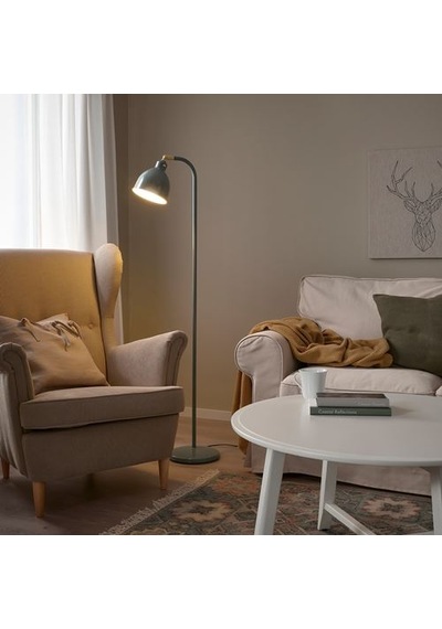 Ikea Rödflık Yer Ve Okuma Lambası, Gri-yeşil, 140 Cm Diğer