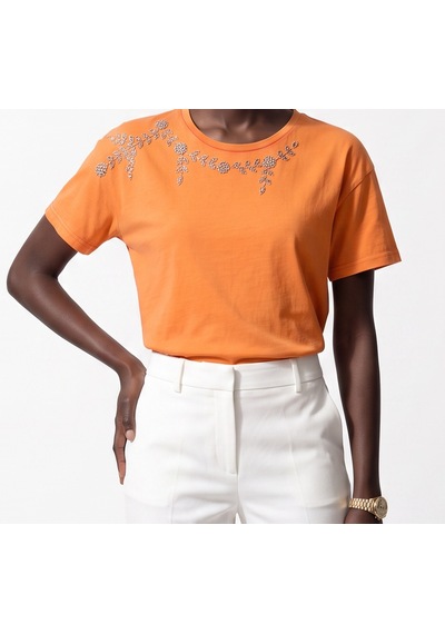 Onix Kadın T-shirt Gs504 Turuncu