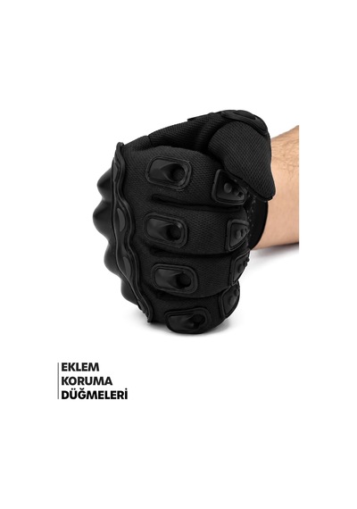 Xmlbayiciniz Tr M Beden Korumalı Motosiklet Eldiveni Unisex Bisiklet Motorcu Eldiveni Siyah 114 Genel