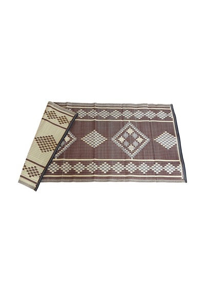 Plastik Hasır 120 X 230 Cm Piknik Kilimi - Cami Hasırı Kahverengi