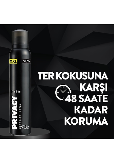 Privacy Man Erkek Sprey Deodorant 6x200 Ml