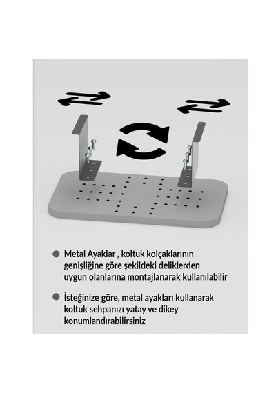 Reyo Falez Dekoratif Yan Sehpa Dikdörtgen Bendir Siyah Mermer