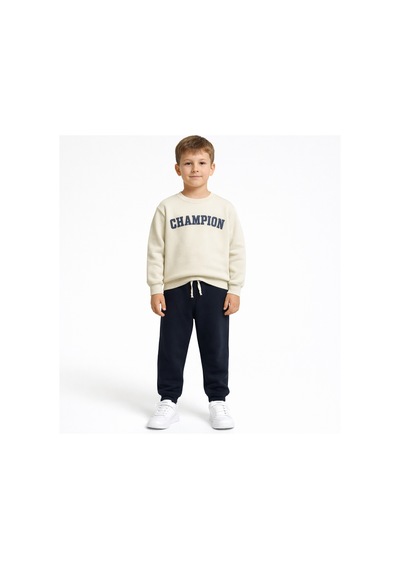 Noble Kids Erkek Çocuk Nakışlı Eşofman Takım Ekru Noble Kids Erkek Çocuk Nakışlı Eşofman Takım Ekru