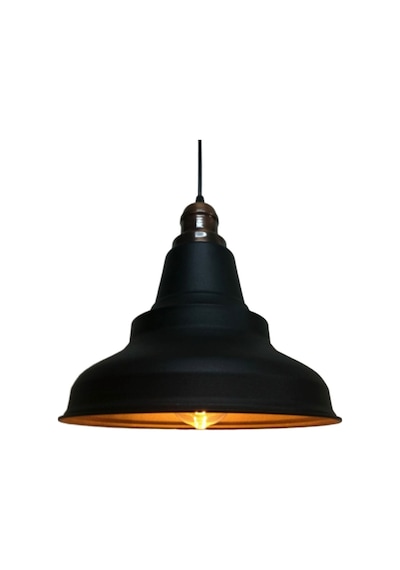 Riolight Retro Siyah Içi Altın Tekli Sarkıt Bakır-Eskitme Askı