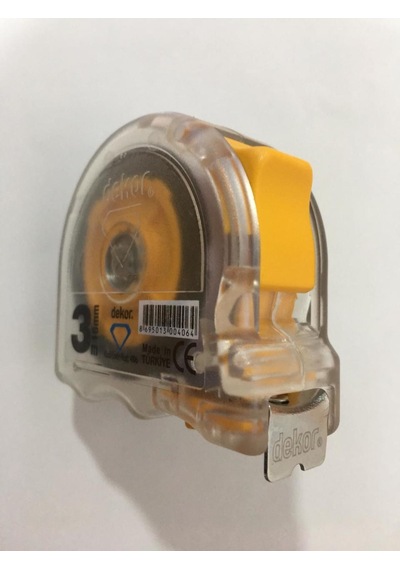 Dekor Şerit Metre Şeffaf 3m 16 MM 406