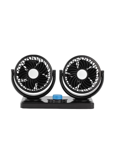 12v Araç İçi Vantilatör Çift Modlu Döner Başlıklı Oto Fan Standart