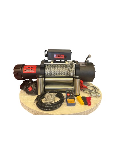 Mxo Çelik Halatlı 25000lb Vinç 12v Tambur 28 Mt Halat