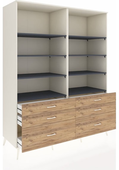 Kronos Gardrop 8 Raflı 6 Çekmeceli 176x59x221 Aytaşı-antrasit/çam Antrasit/çam Kronos Gardrop 8 Raflı 6 Çekmeceli 176x59x221 Aytaşı-antrasit/çam Antrasit/çam