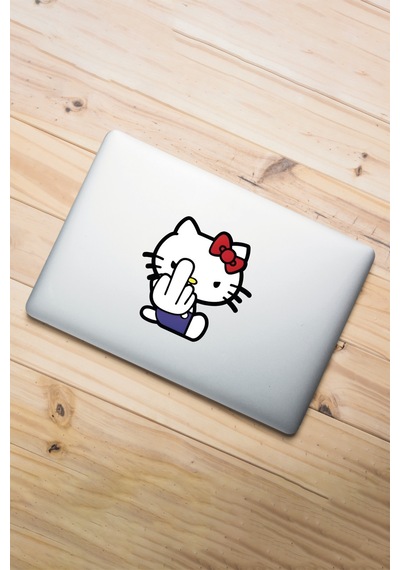 Hello Sticker 13,5x13 Cm Su Geçirmez Yüksek Çözünürlüklü Araba Laptop Oto Motor Kask Sticker