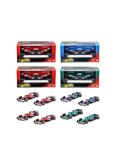 Hot Wheels Premium Formula 1 2025 Jmm89 986c 4'lü Takım Seti 8 Araç Ferrari Alpine Aston Martin Kırmızı Hot Wheels Premium Formula 1 2025 Jmm89 986c 4'lü Takım Seti 8 Araç Ferrari Alpine Aston Martin Kırmızı